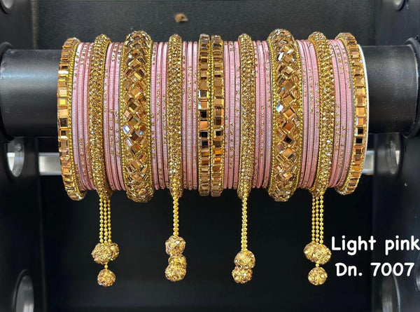 Introducing Bridal Bangle Set-Light Pink: The Ultimate Bangle Set