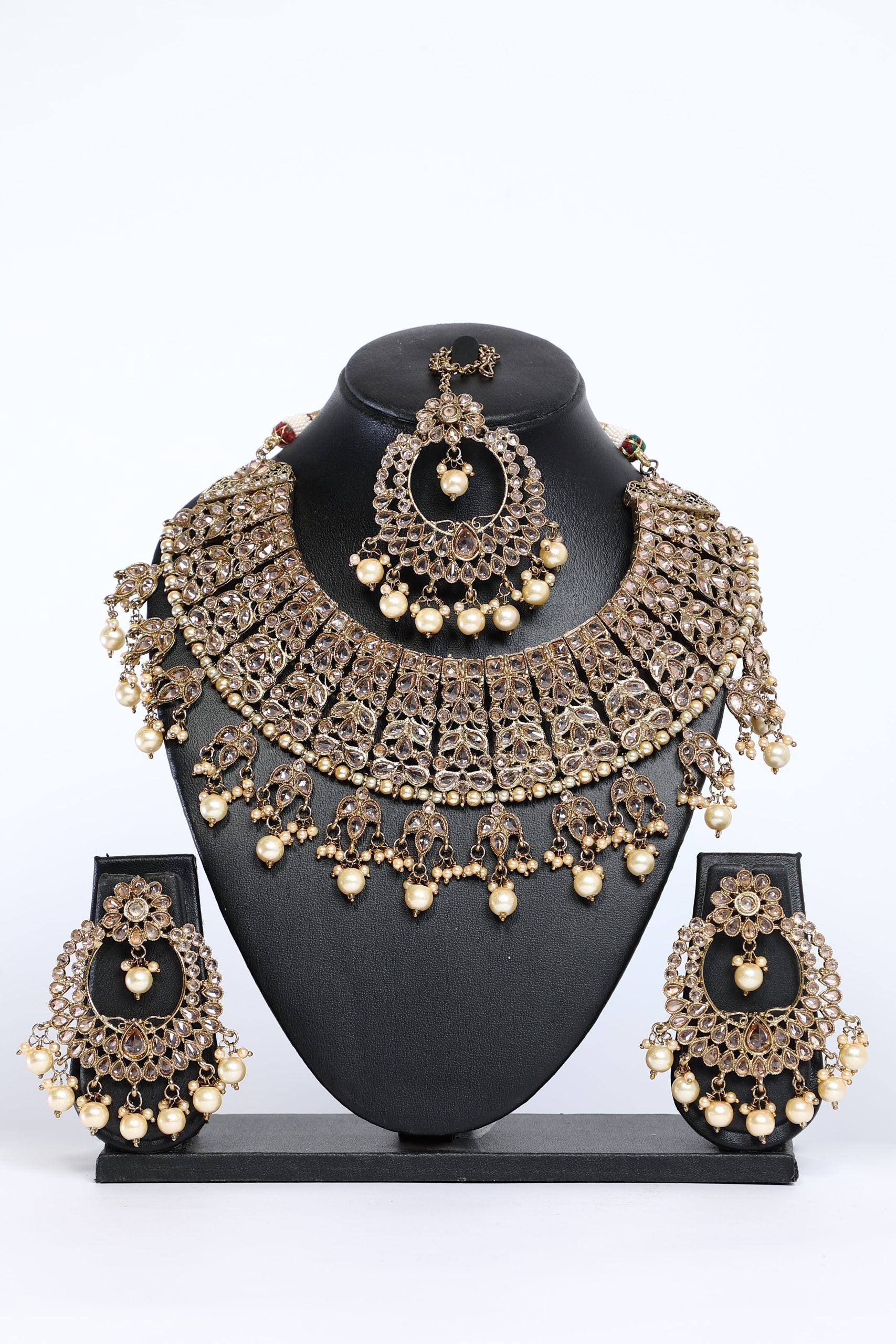 Embellished Jewellery Set - 6094 - Premium  from vendor-unknown - Just $138! Shop now at Dulhan Exclusives