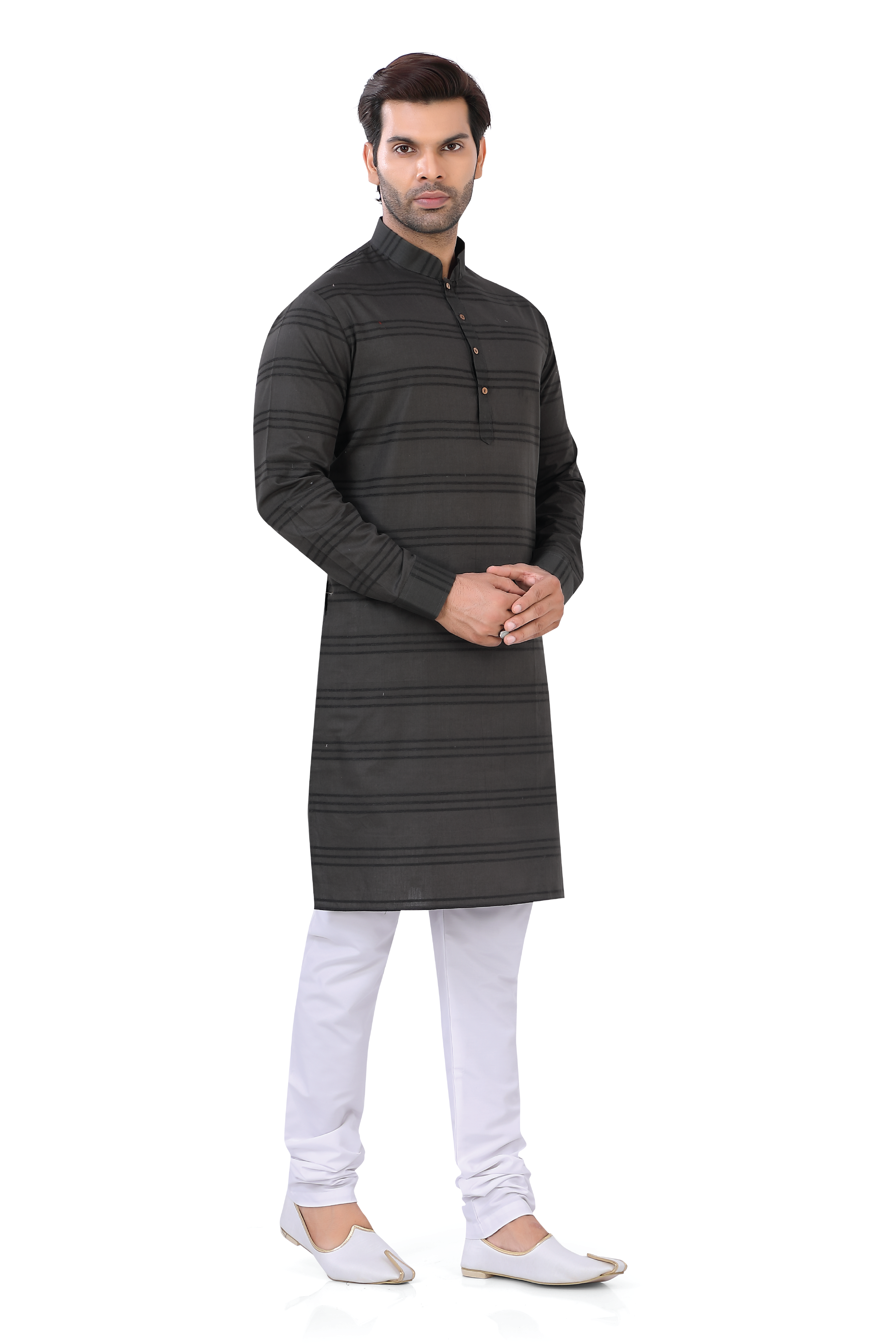 Cotton Pintex Kurta Pajama in Mehendi Green - Premium kurta pajama from Dapper Ethnic - Just $59! Shop now at Dulhan Exclusives