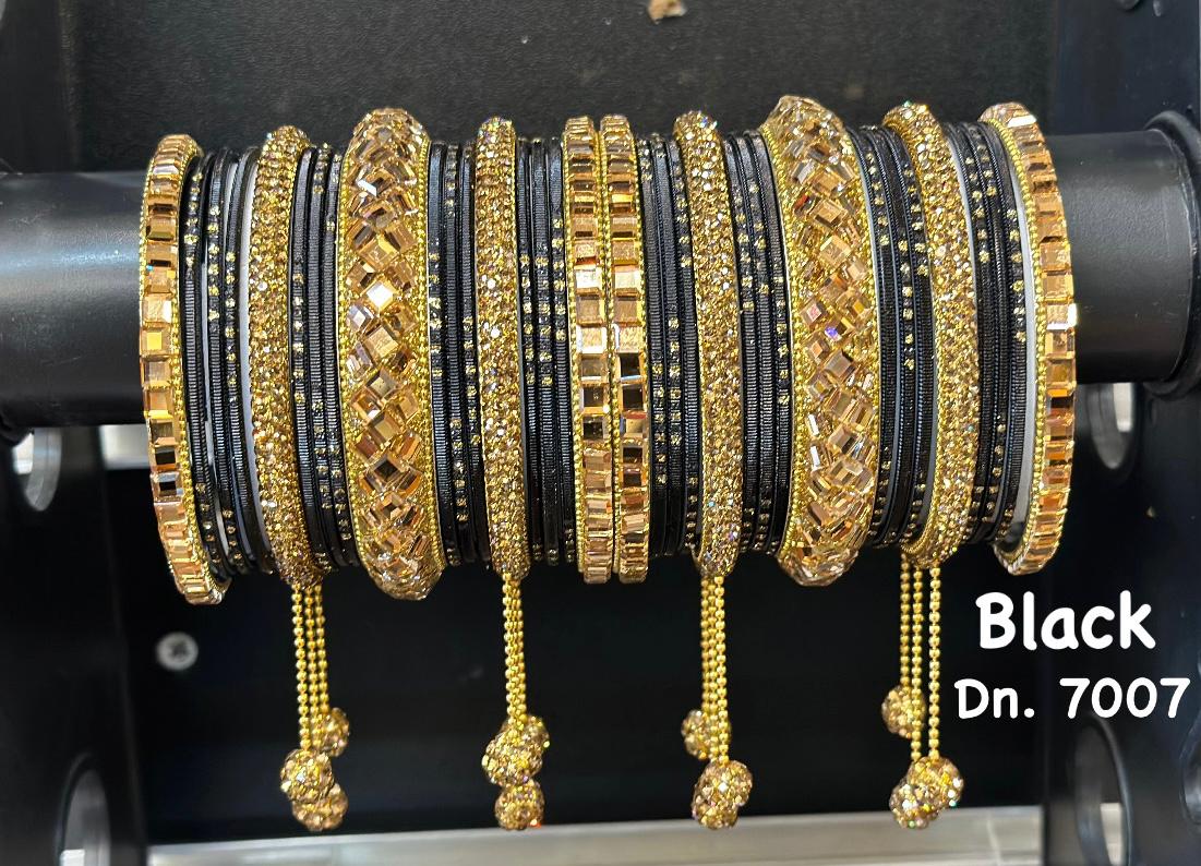 Bridal Bangle Set-Black - Premium Bangle Set from Dulhan Exclusives - Just $49! Shop now at Dulhan Exclusives
