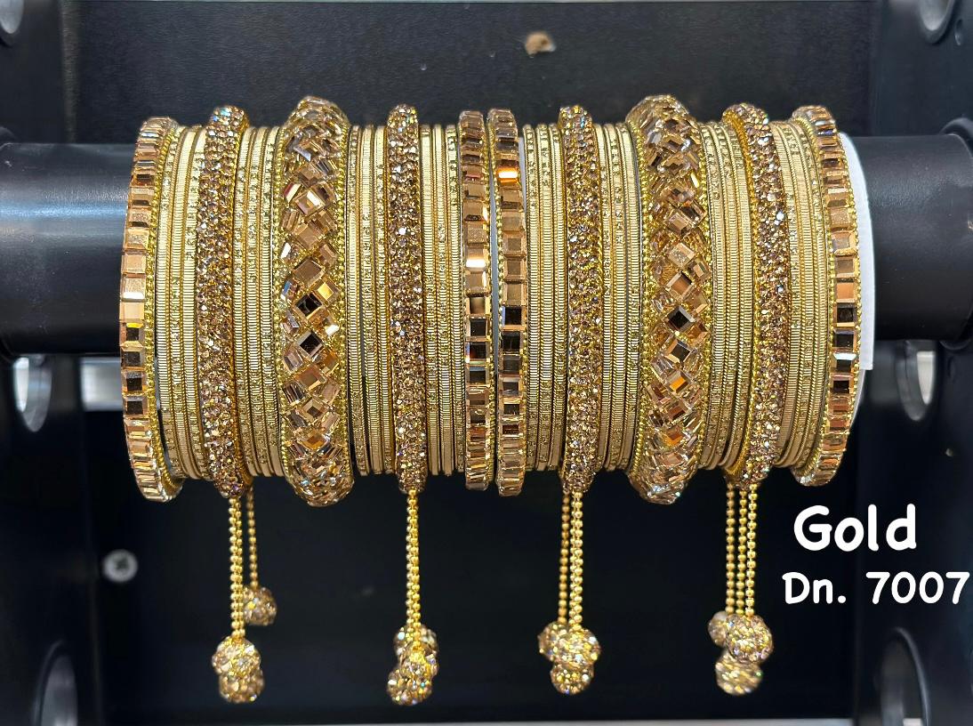 Bridal Bangle Set-Gold - Premium Bangle Set from Dulhan Exclusives - Just $49! Shop now at Dulhan Exclusives