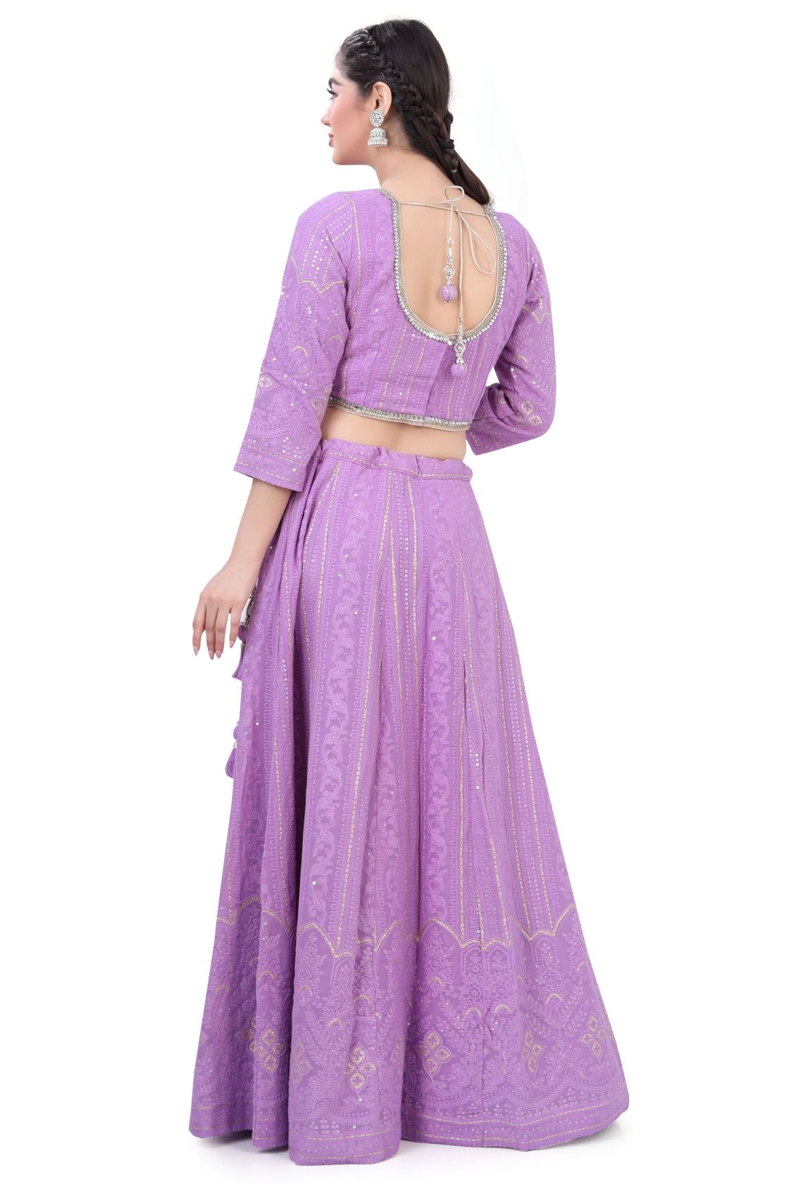 Lavender  Lehenga Choli - Premium Partywear Lehenga from Dulhan Exclusives - Just $475! Shop now at Dulhan Exclusives