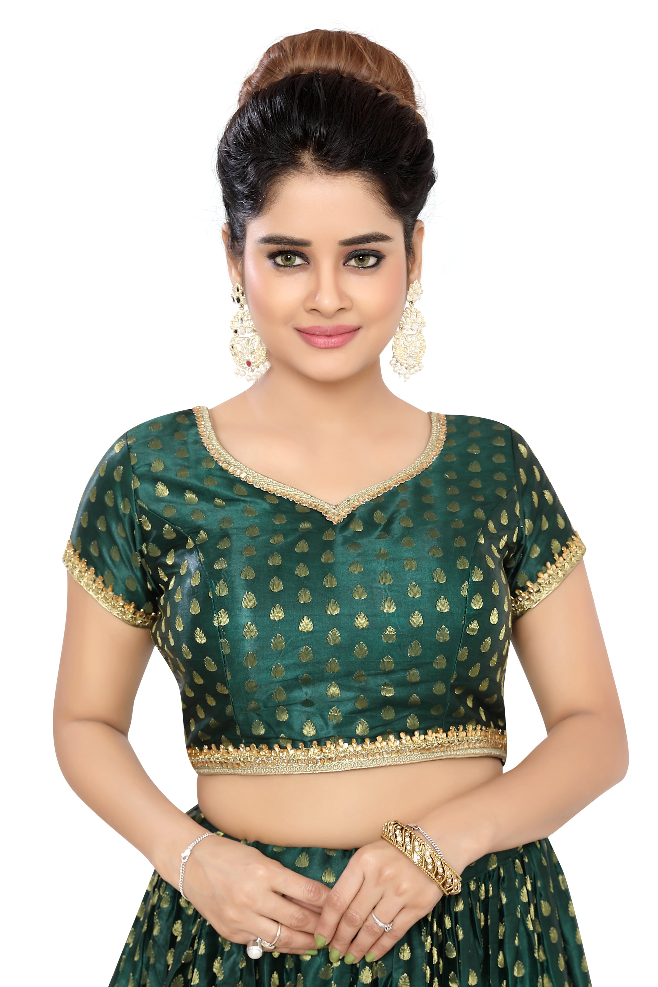 Green Silk Lehenga Choli