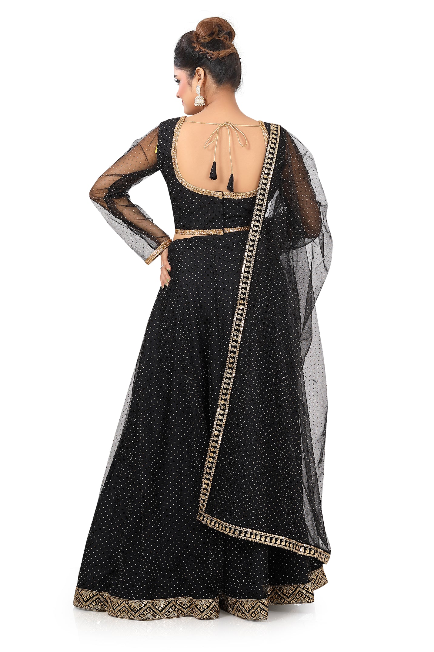 Black Net Lehenga Choli