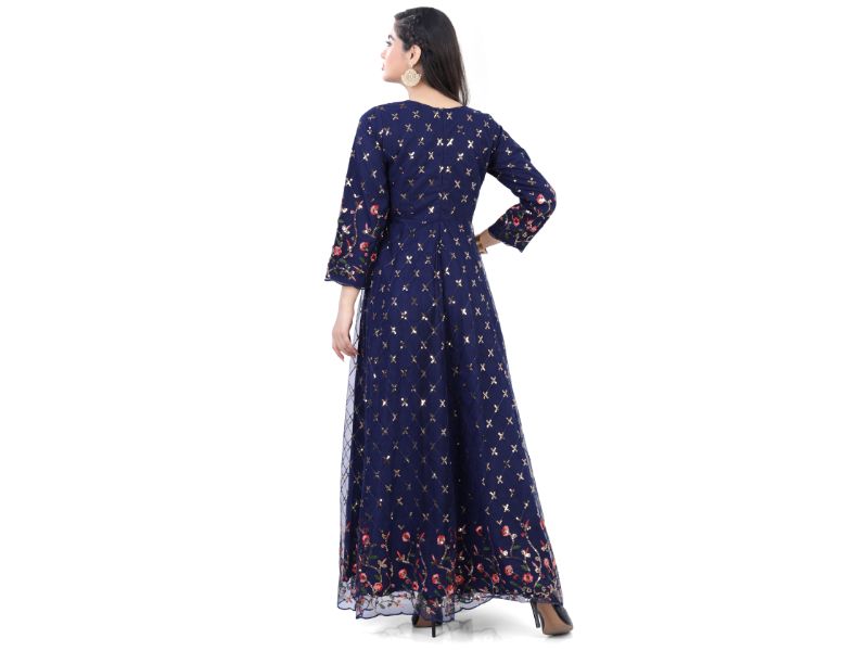 Royal Blue Anarkali Dress