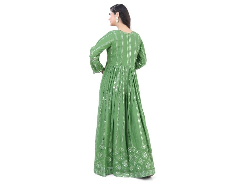 Light Green Anarkali Dress