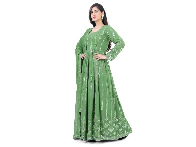 Light Green Anarkali Dress