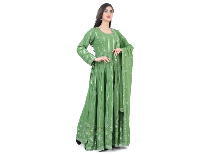 Light Green Anarkali Dress