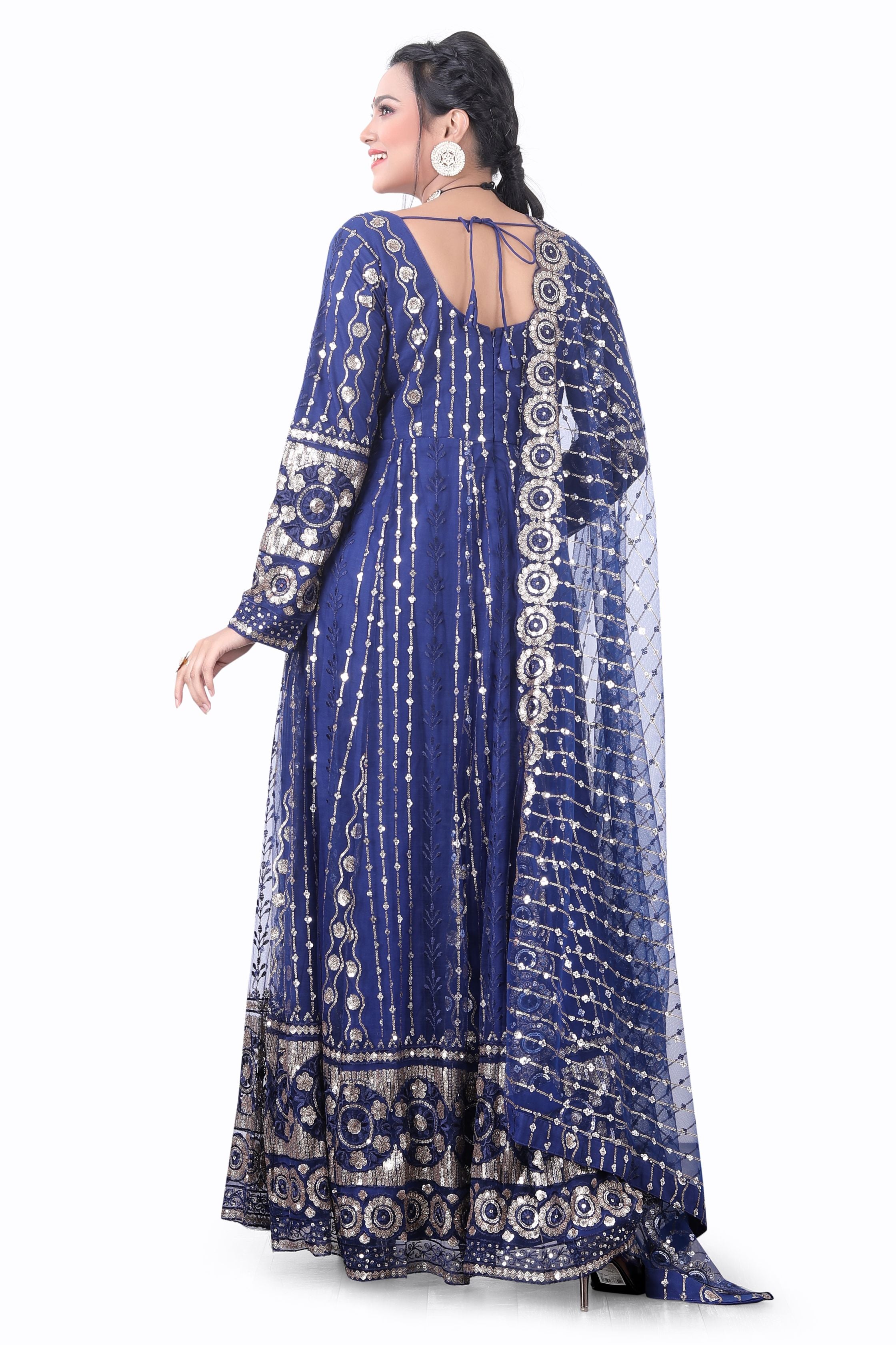 Blue Anarkali Dress