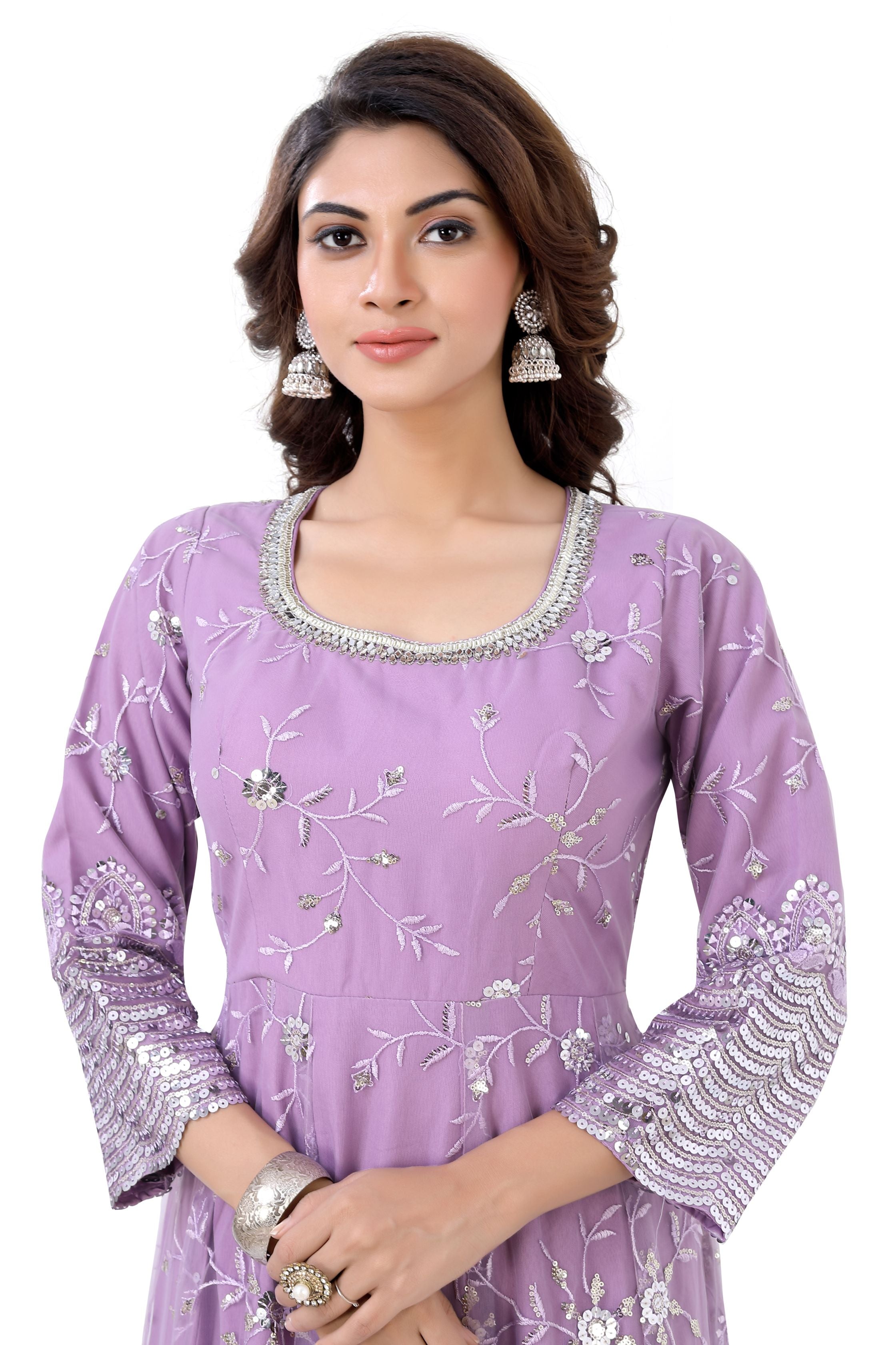 Lilac Anarkali Dress