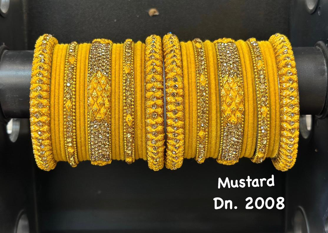 Bridal Bangle Set- Mustard - Premium Bangle Set from Dulhan Exclusives - Just $30! Shop now at Dulhan Exclusives
