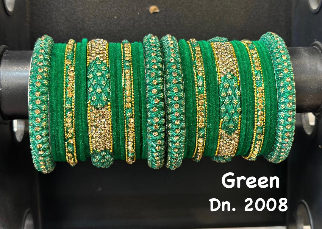 Bridal Bangle Set- Green - Premium Bangle Set from Dulhan Exclusives - Just $30! Shop now at Dulhan Exclusives