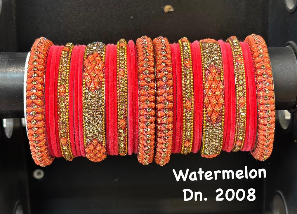 Bridal Bangle Set- Watermelon - Premium Bangle Set from Dulhan Exclusives - Just $30! Shop now at Dulhan Exclusives