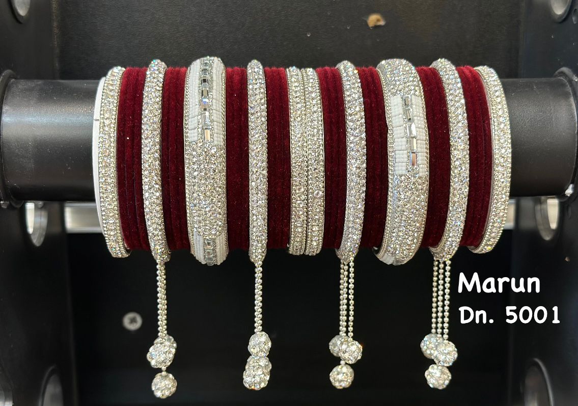Bridal Bangle Set- Marun - Premium Bangle Set from Dulhan Exclusives - Just $30! Shop now at Dulhan Exclusives