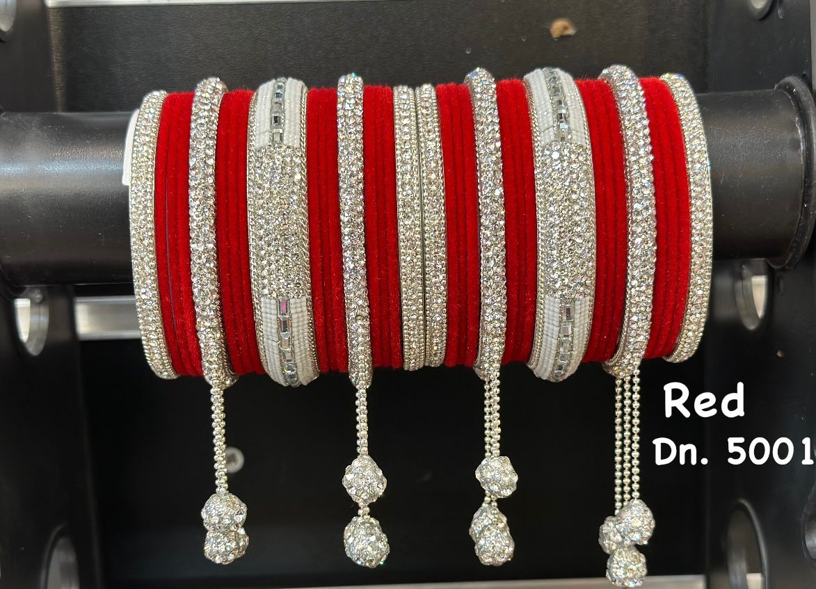 Bridal Bangle Set- Red - Premium Bangle Set from Dulhan Exclusives - Just $30! Shop now at Dulhan Exclusives