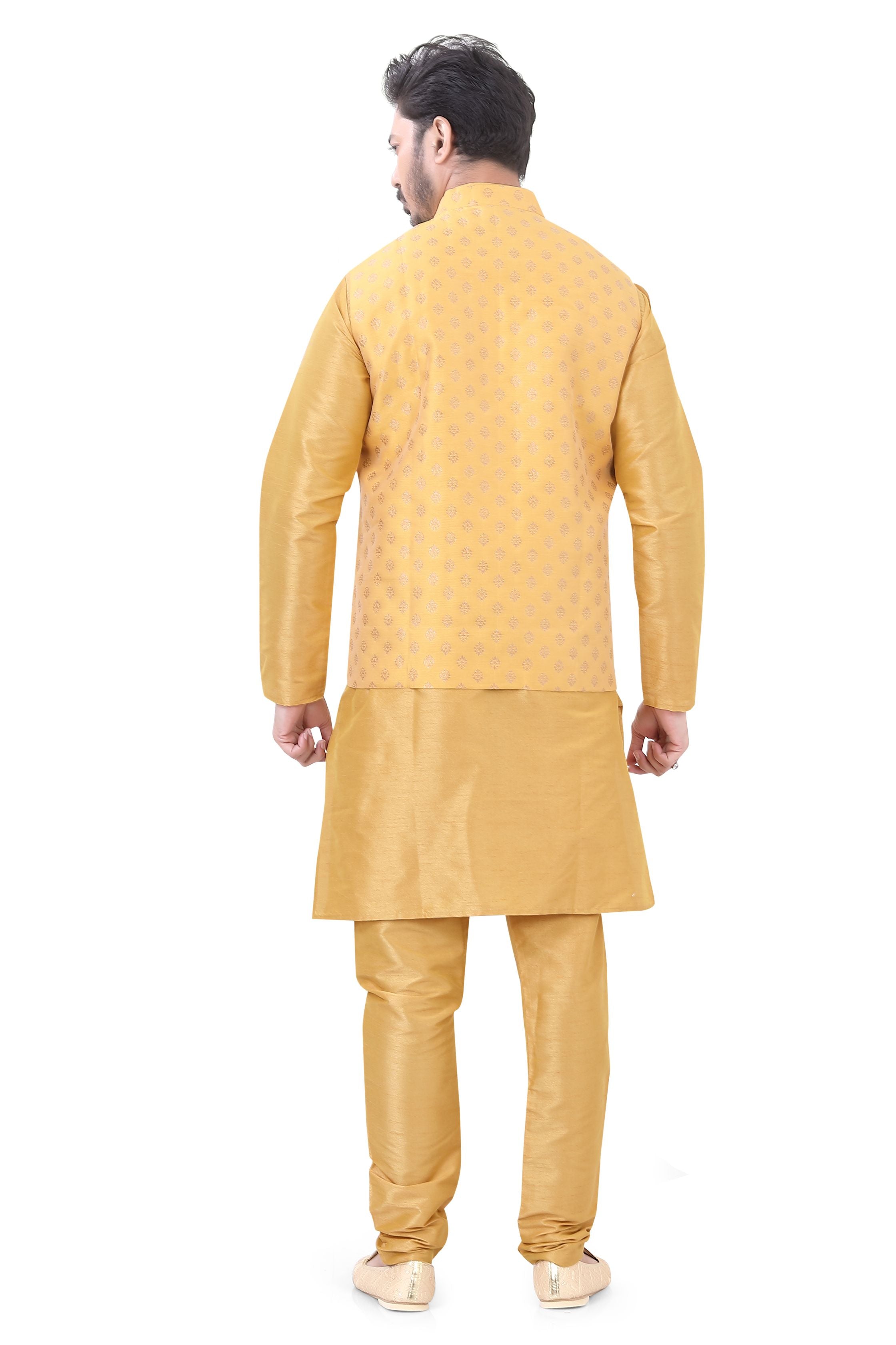 Plus size Modi Jacket set in Mustard color