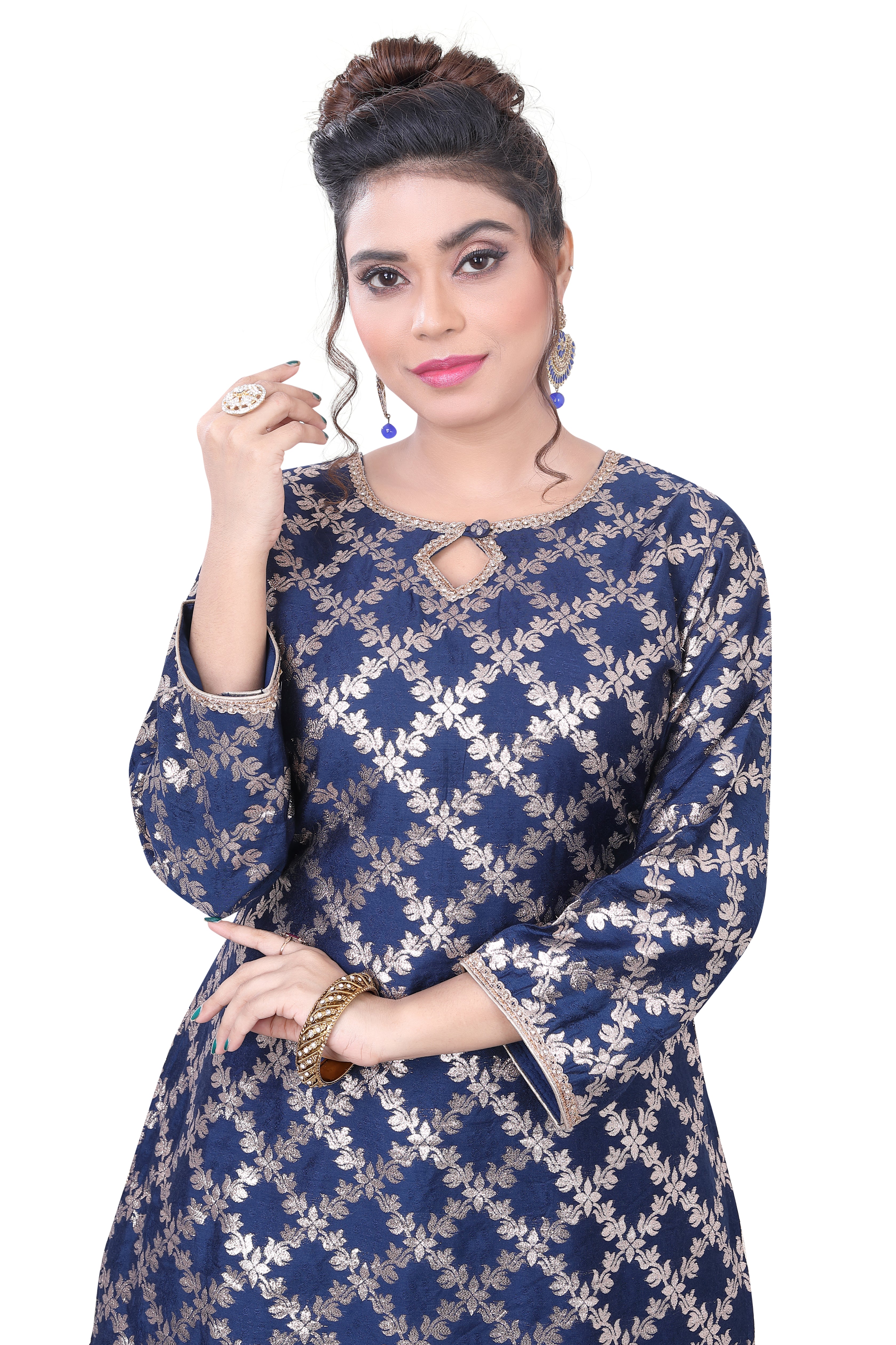 Blue Top Dhoti Suit - Premium Festive Wear from Dulhan Exclusives - Just $179! Shop now at Dulhan Exclusives