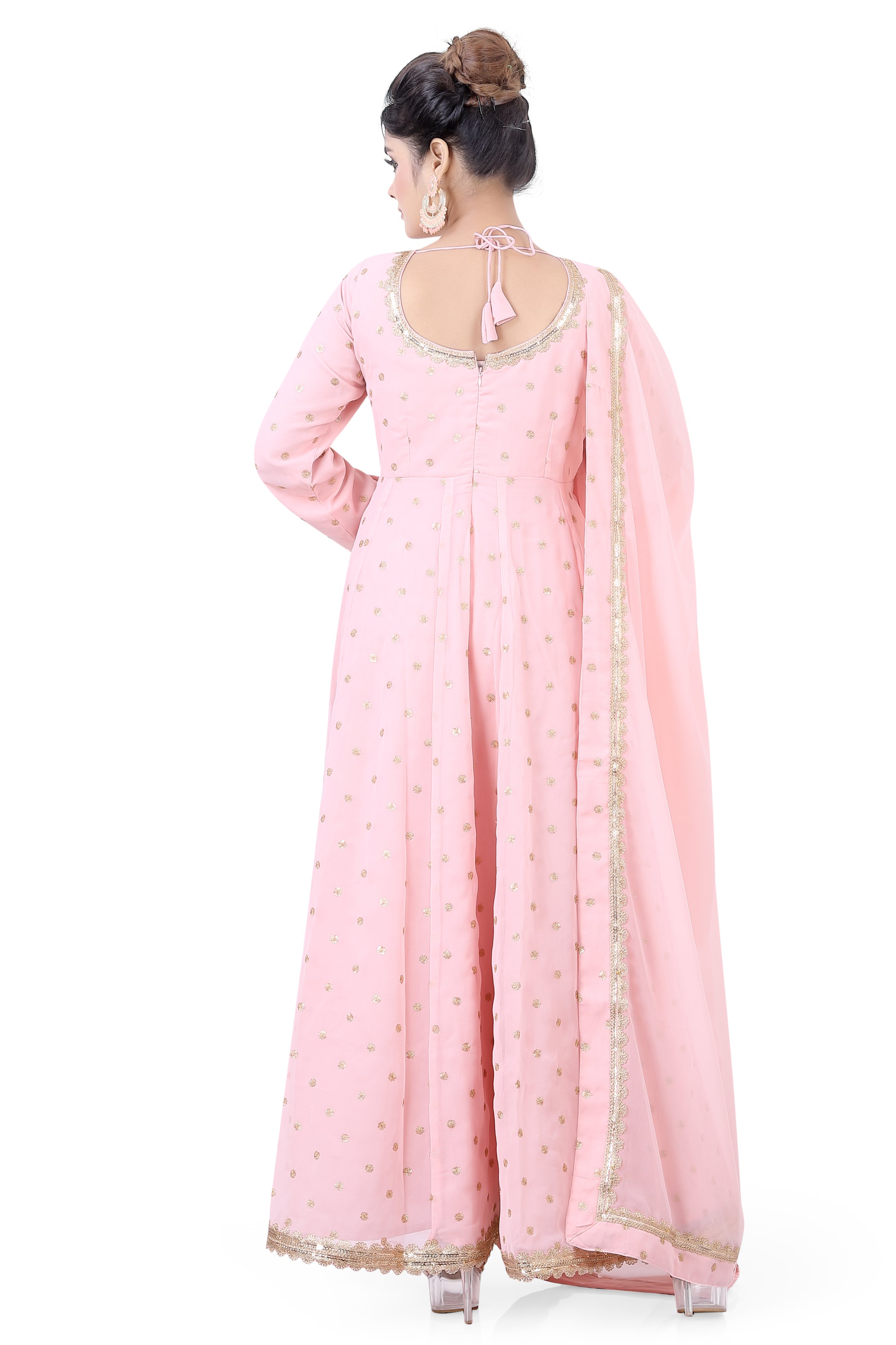 Peach  Anarkali Dress