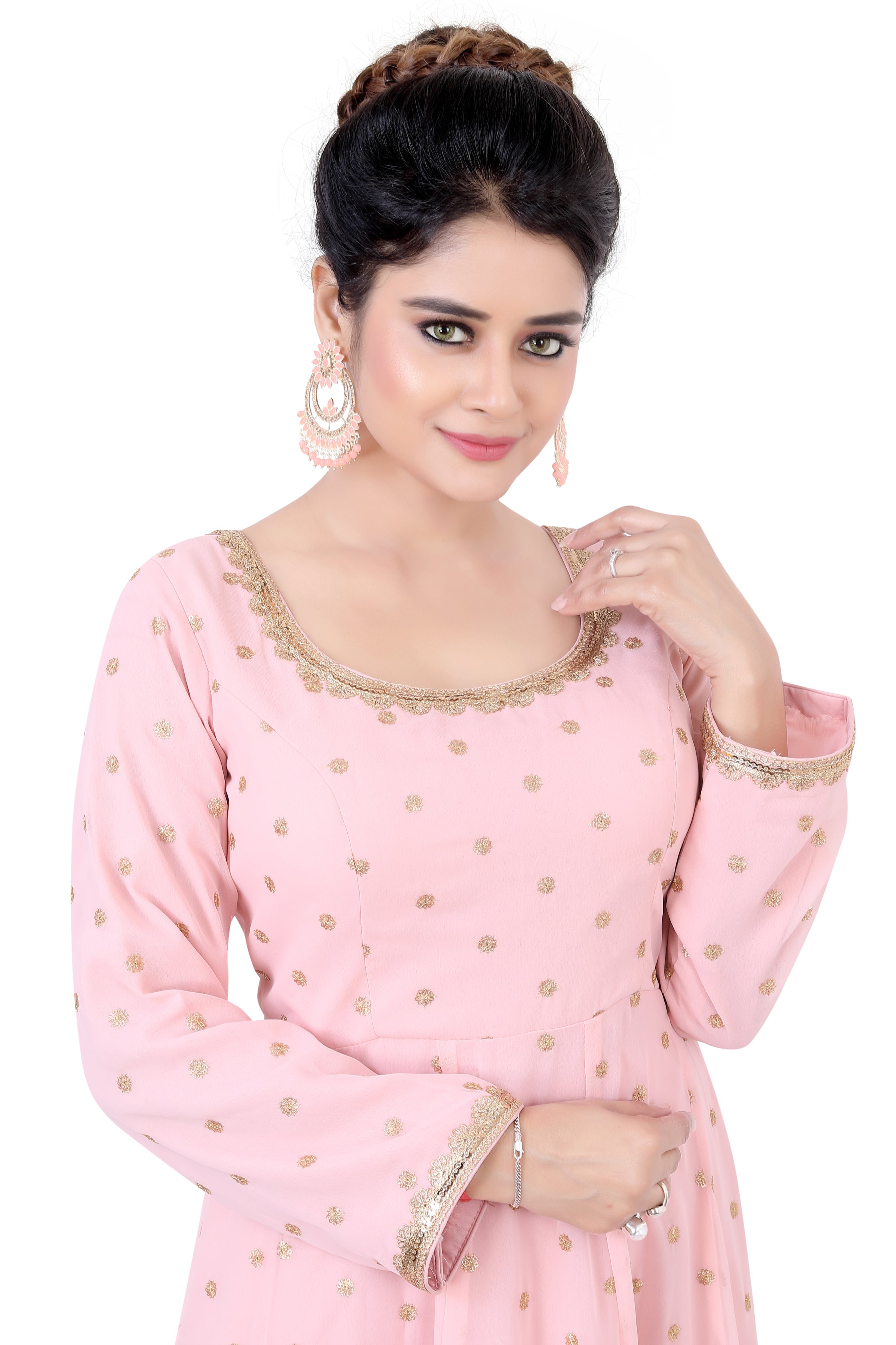 Peach  Anarkali Dress