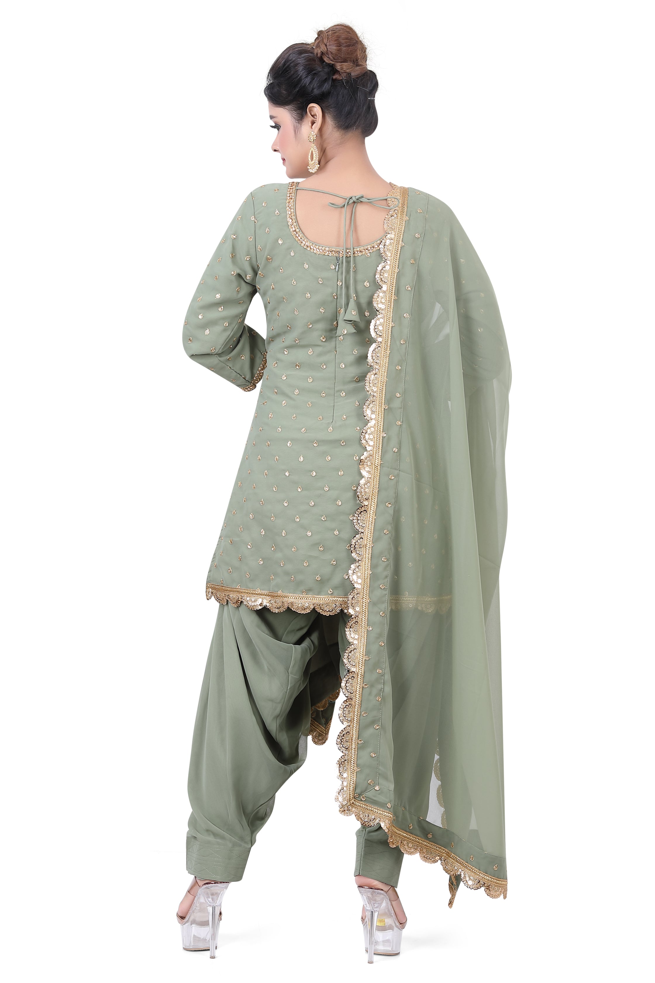 Mint Green Dhoti Suit- Ultimate Festive Wear by Dulhan Exclusives Mint Green Dhoti Suit- Ultimate Festive Wear by Dulhan Exclusives