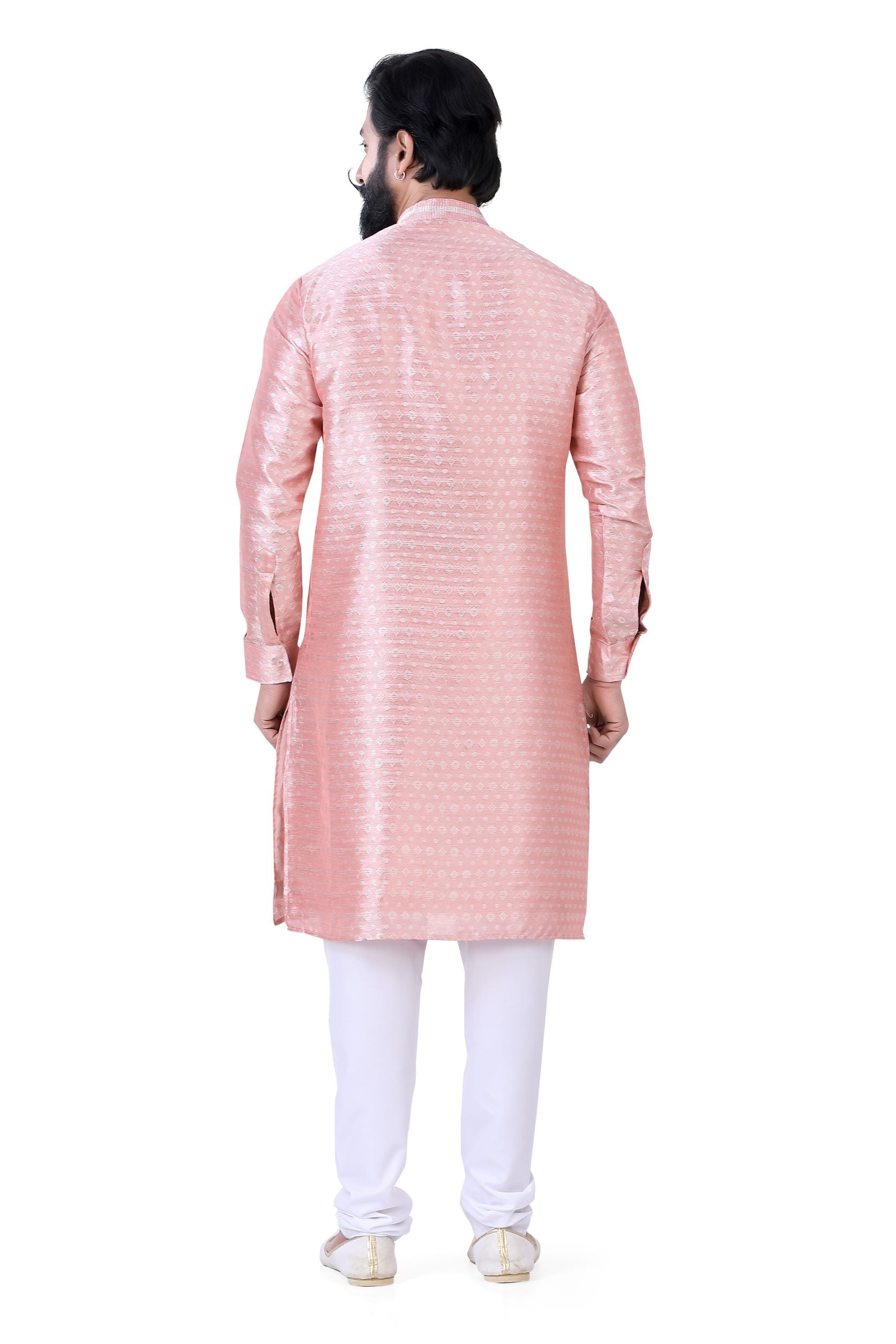 Soft Silk Kurta Pajama in Light Pink