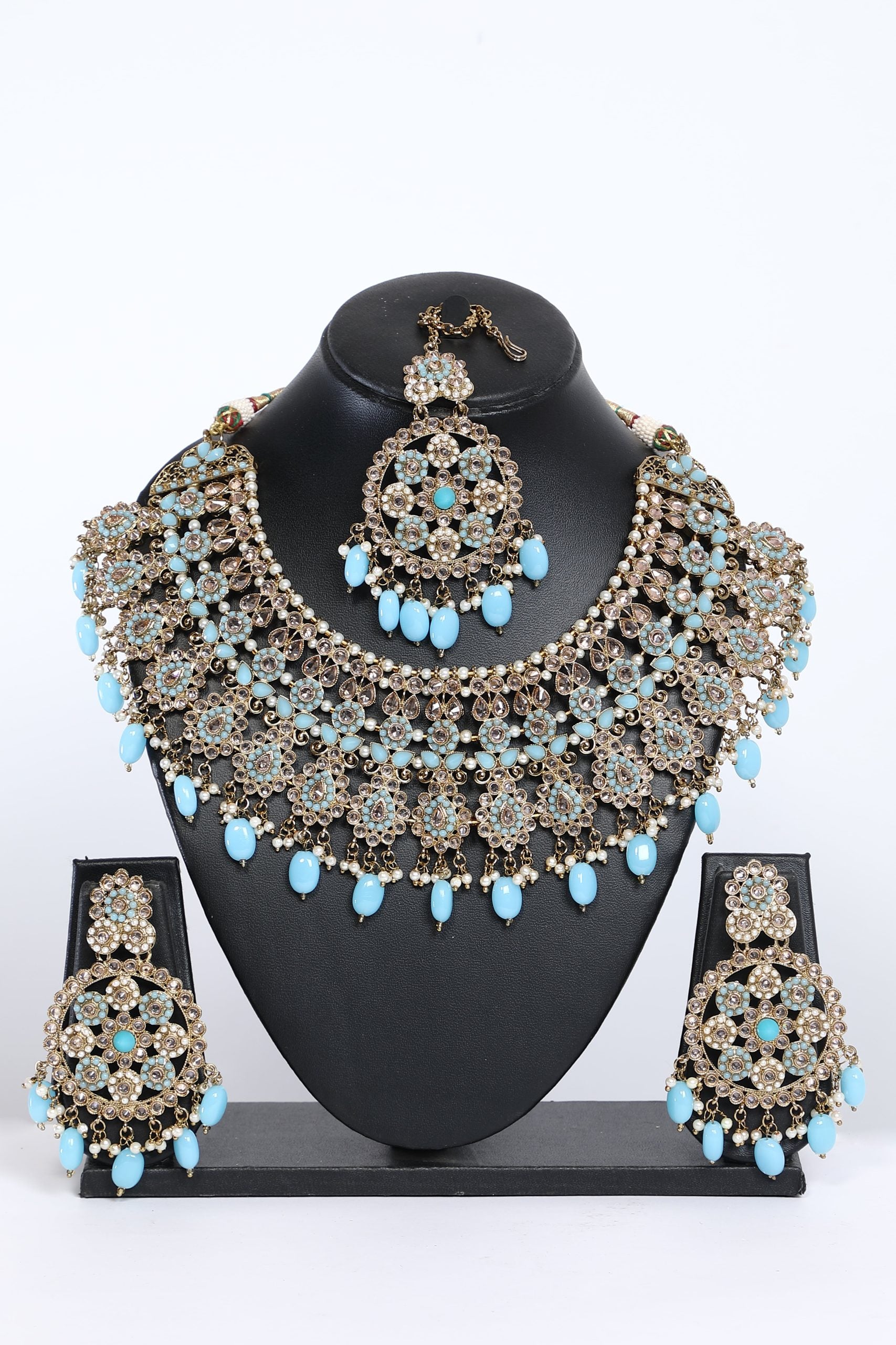 Necklace Set Heavy For Bridal - 6198