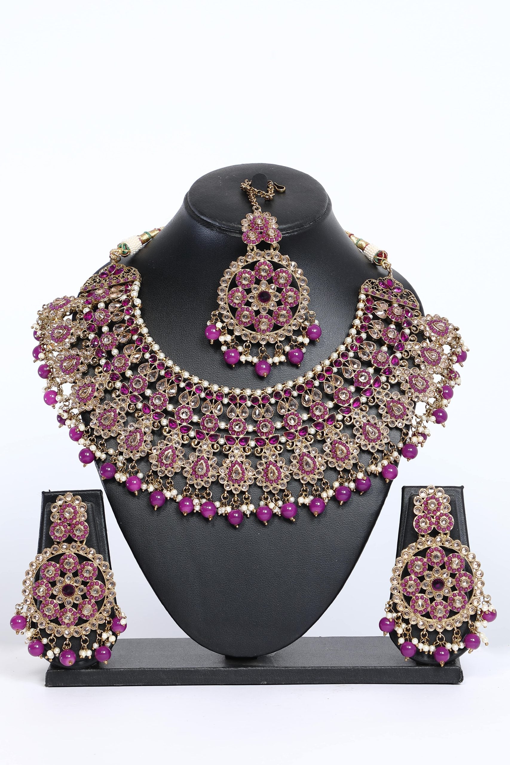 Necklace Set Heavy For Bridal - 6195
