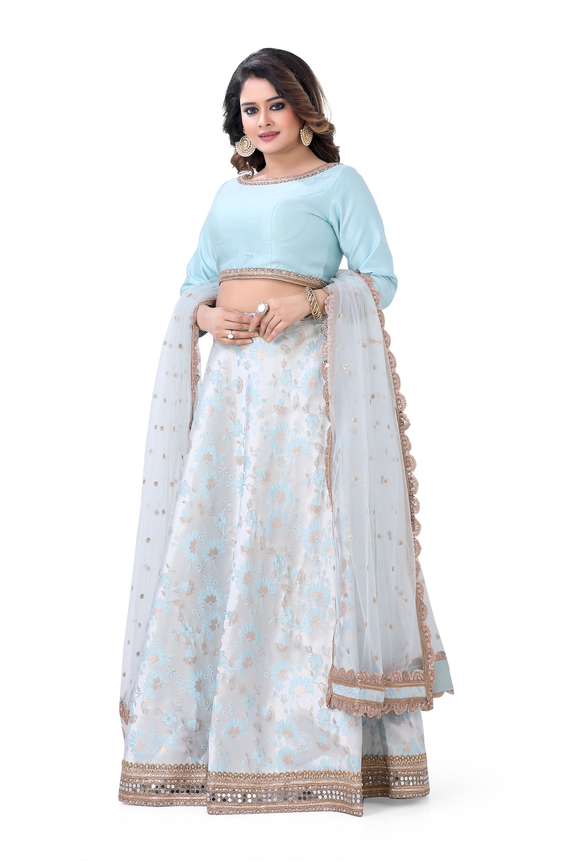 Banarasi Brocade Partywear Lehenga Choli