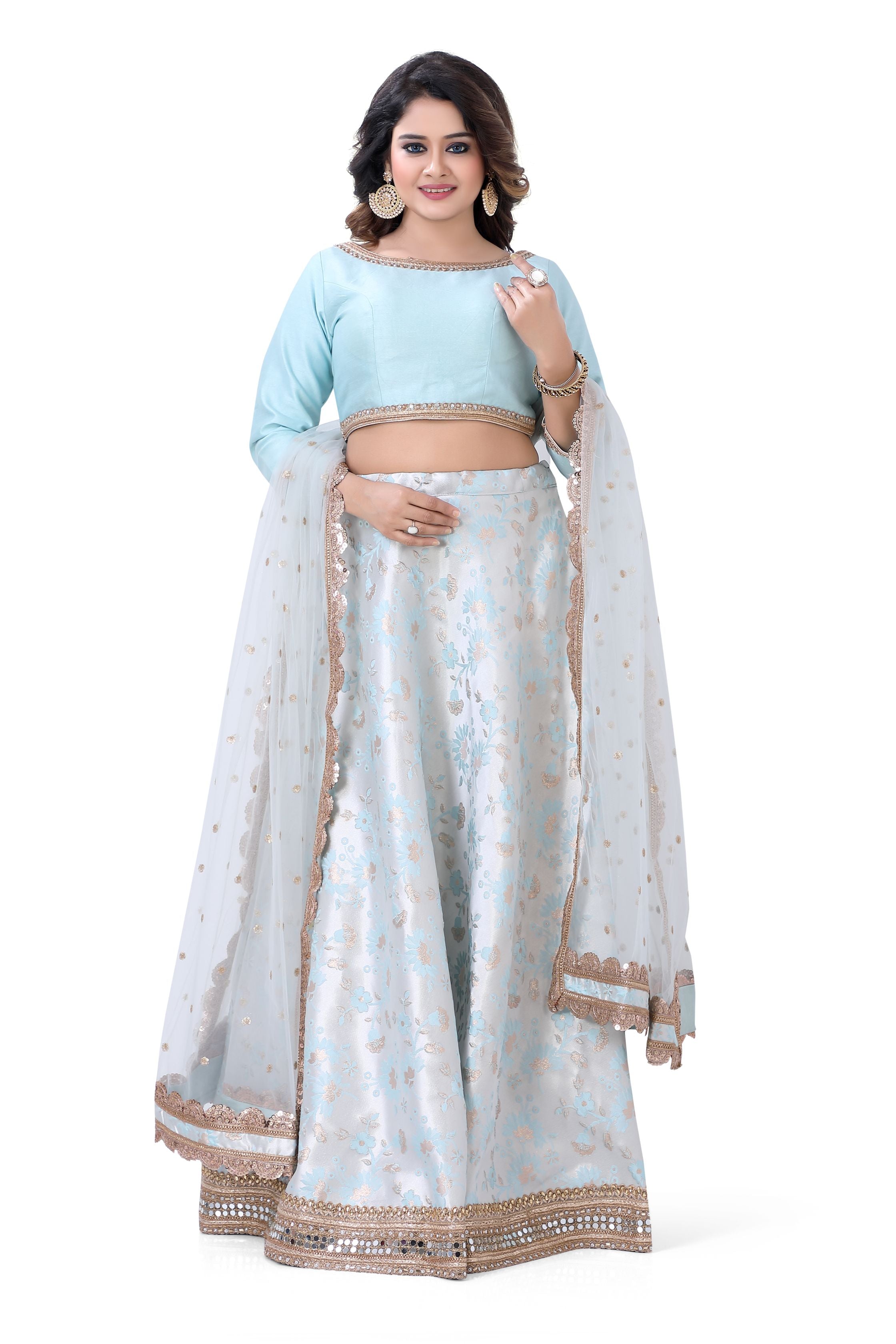 Banarasi Brocade Partywear Lehenga Choli