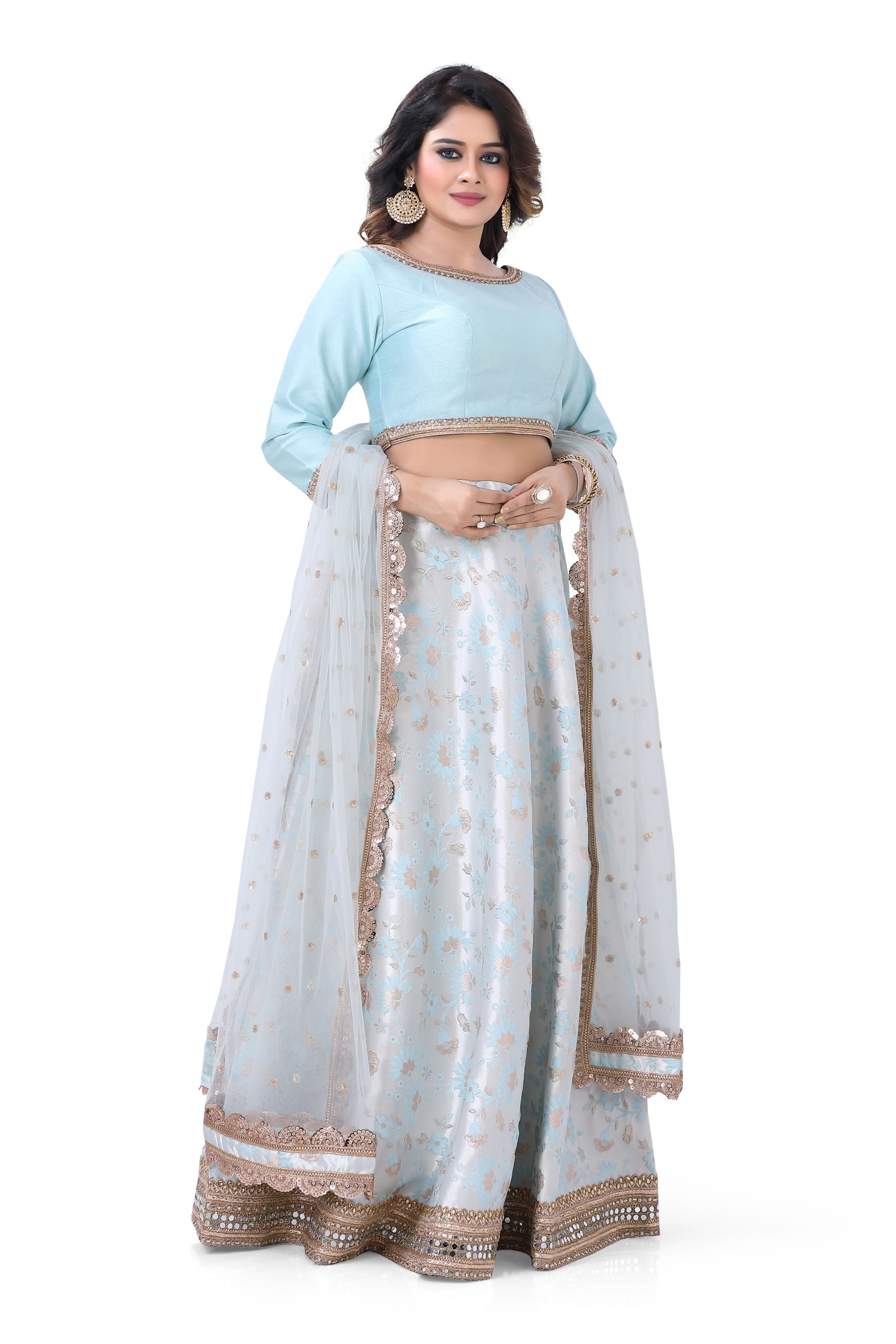 Banarasi Brocade Partywear Lehenga Choli