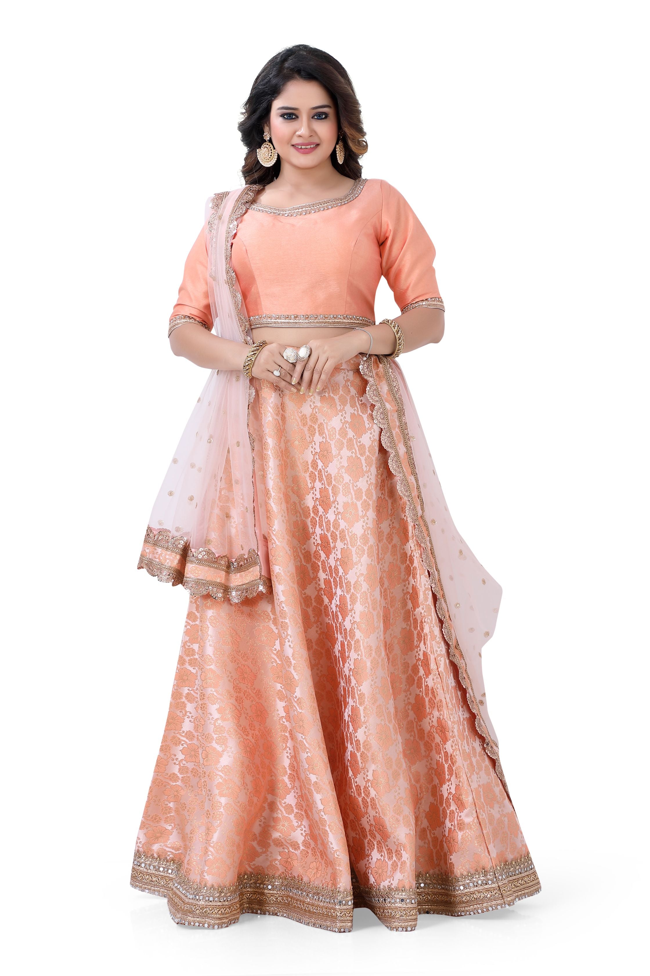 Banarasi Brocade Partywear Lehenga Choli