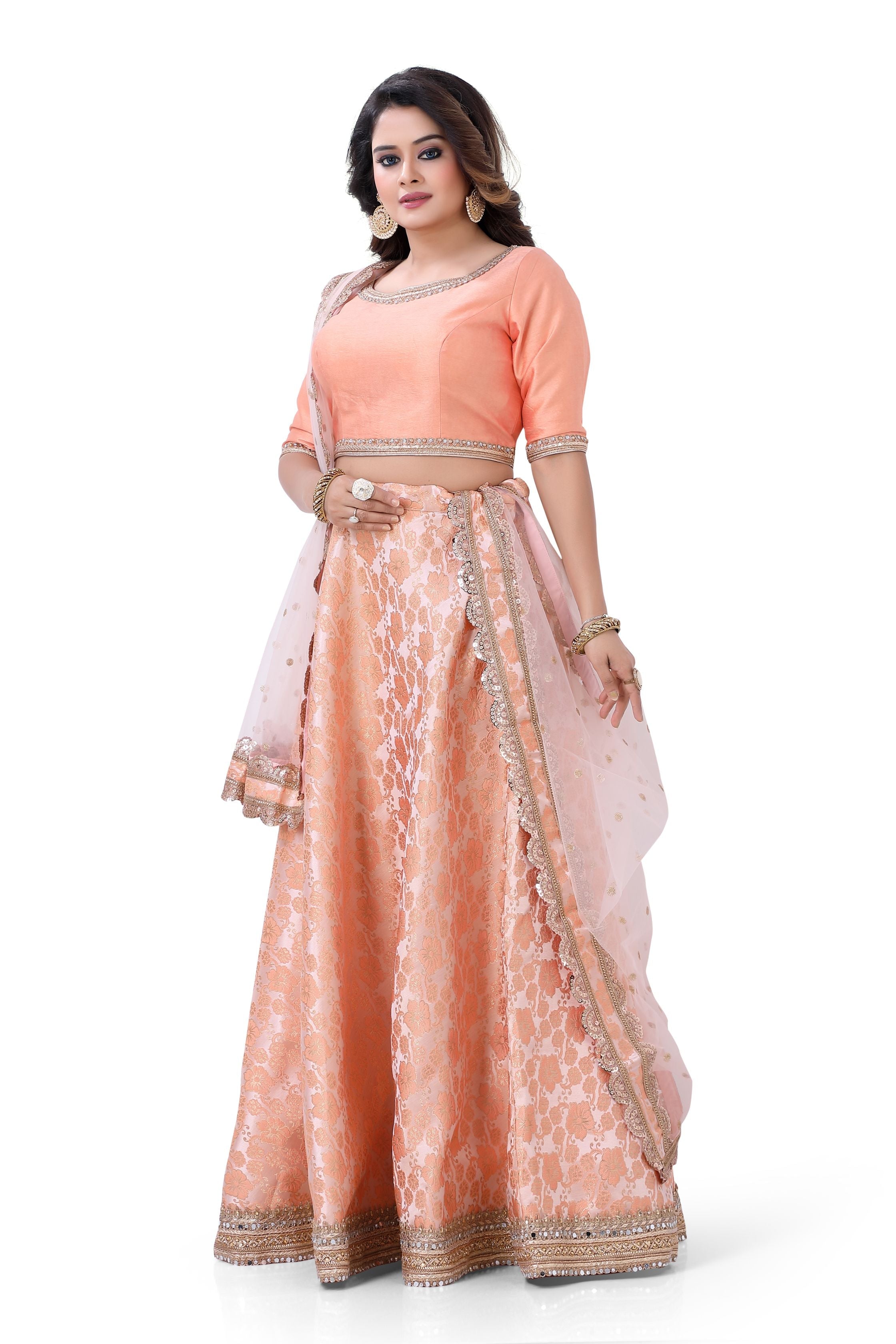 Banarasi Brocade Partywear Lehenga Choli