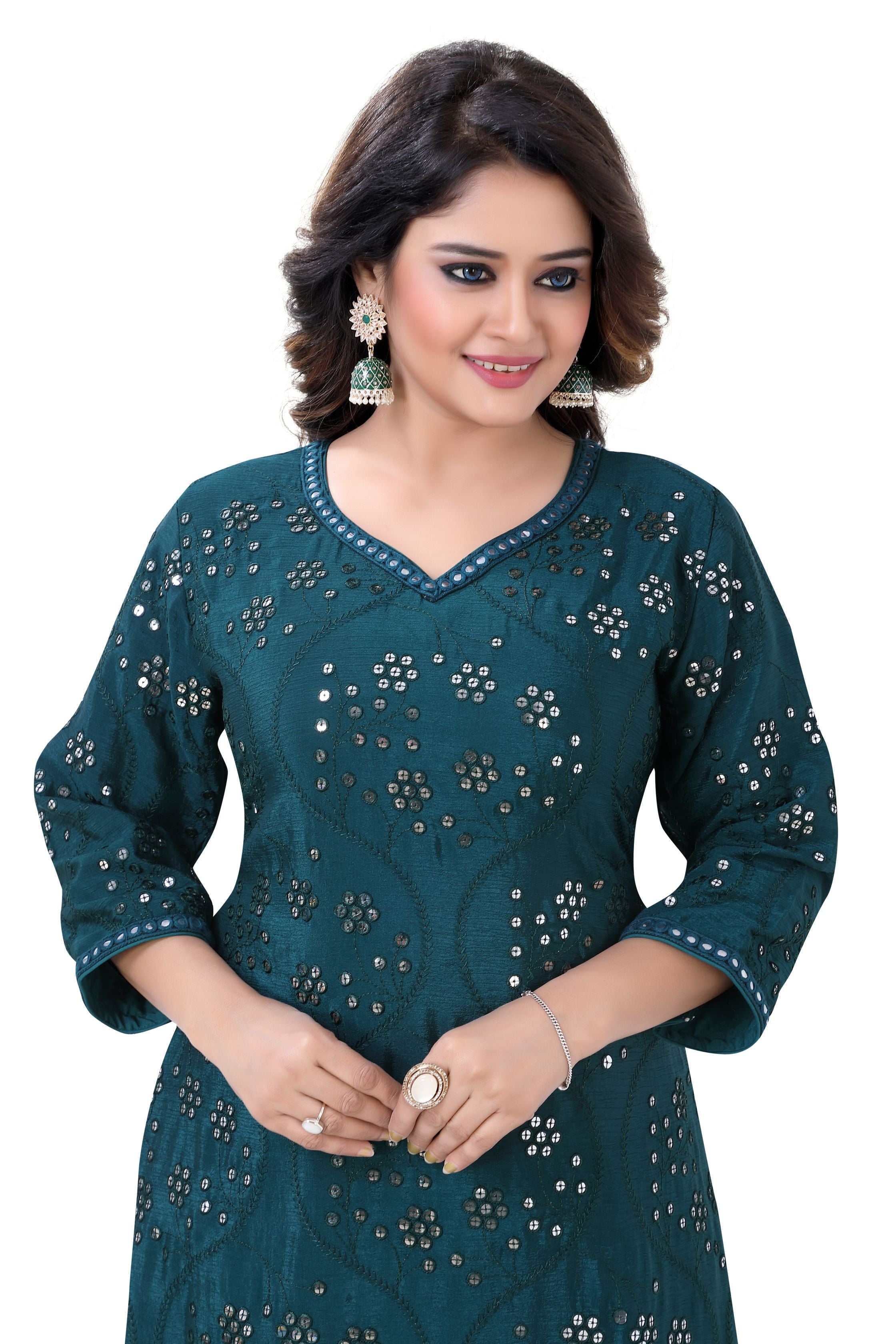Patiyala Suit in Peacock Blue - Premium Festive Wear from Dulhan Exclusives - Just $149! Shop now at Dulhan Exclusives