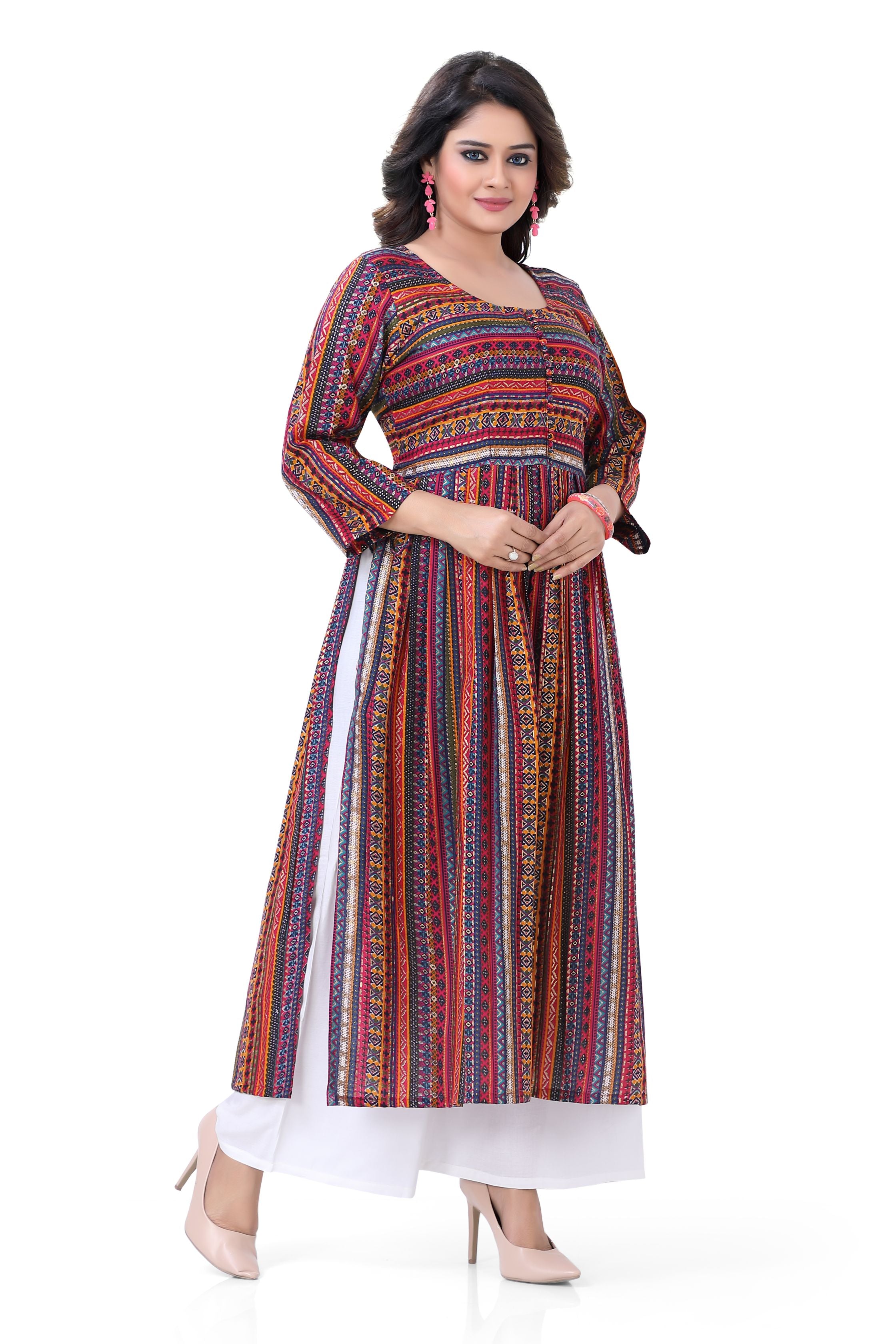 Long Kurti- Maroon 2