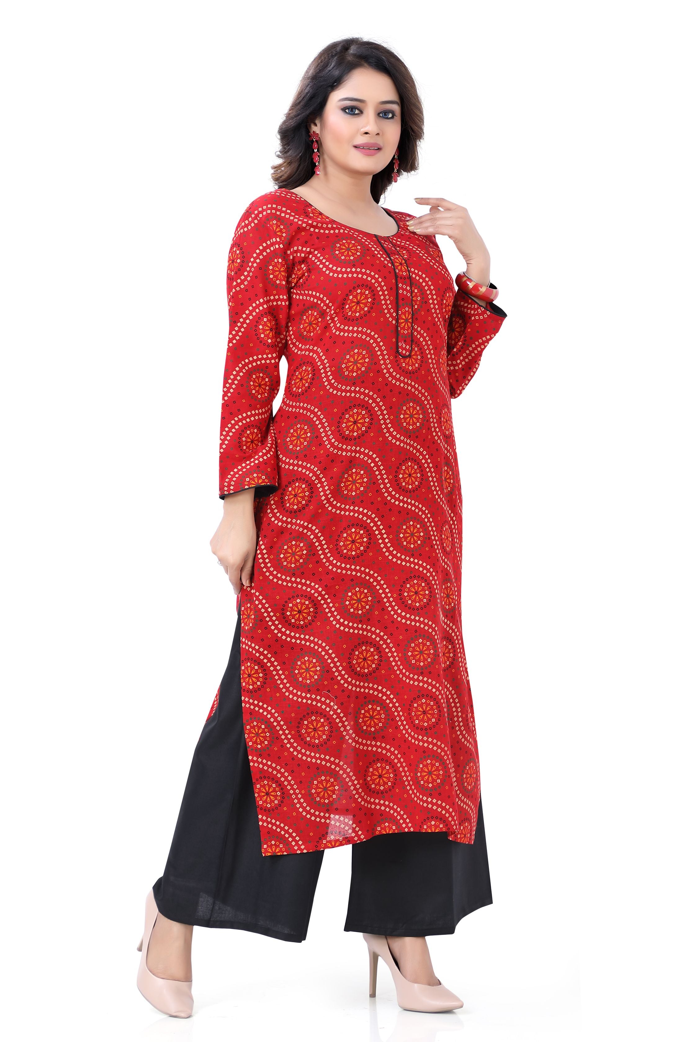 Long Kurti- Red