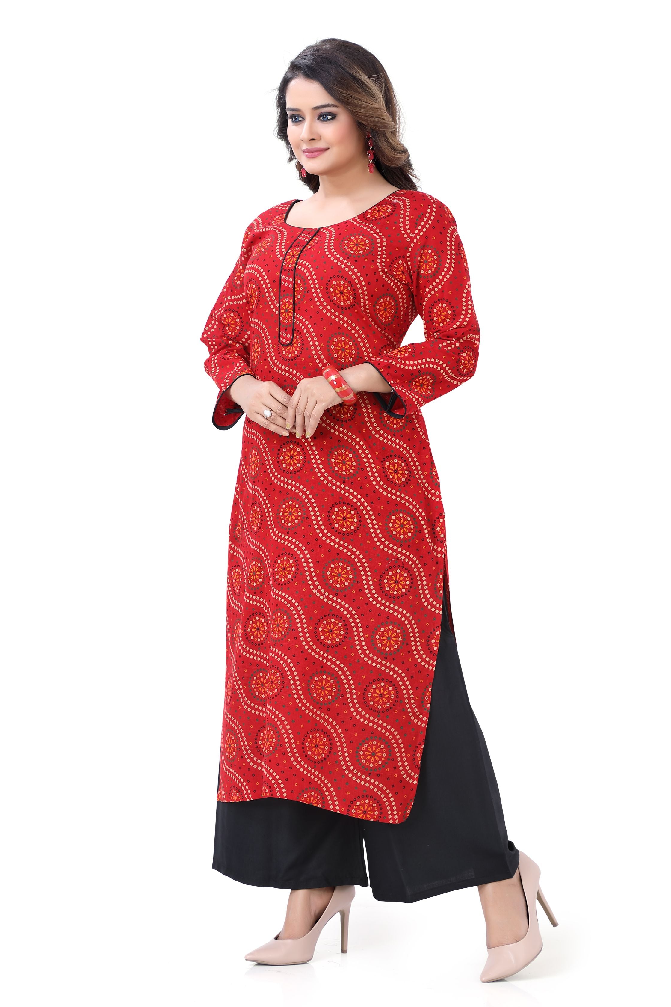 Long Kurti- Red