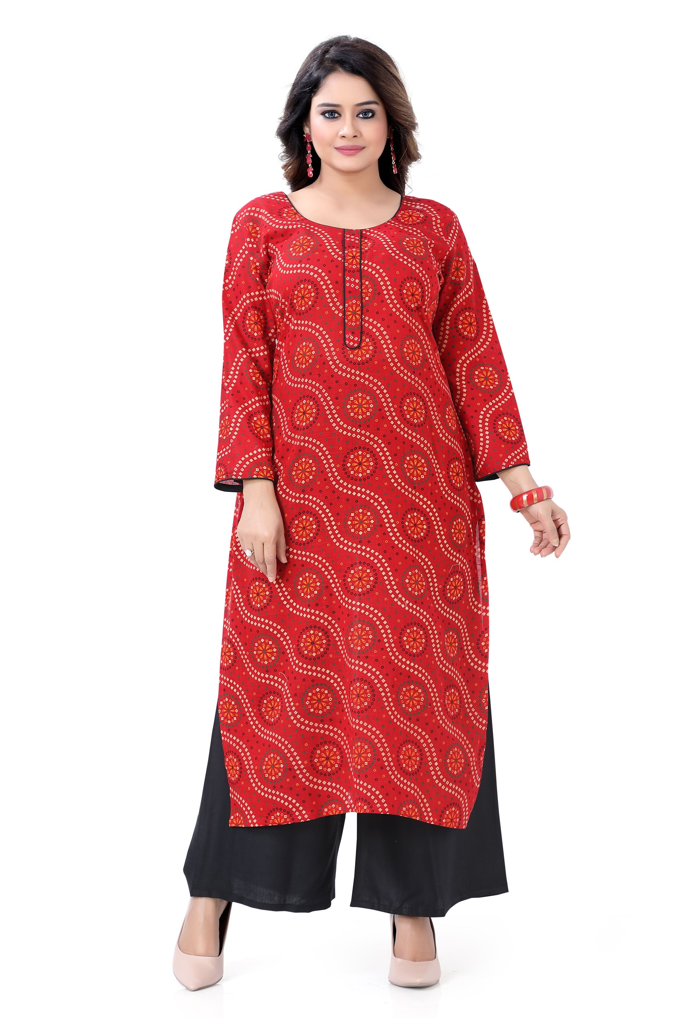 Long Kurti- Red