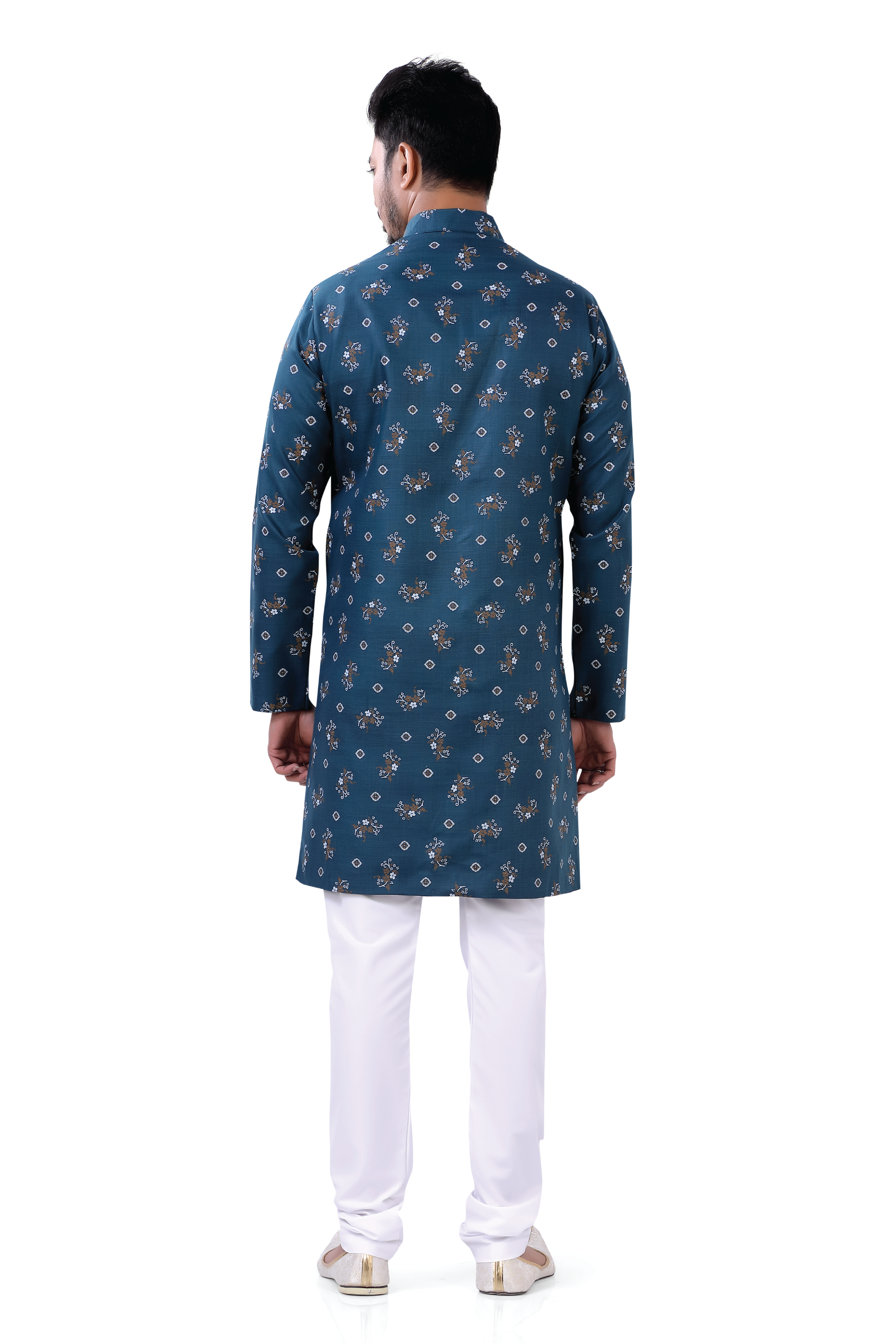 Cotton Printed Indo Western In Phirozi