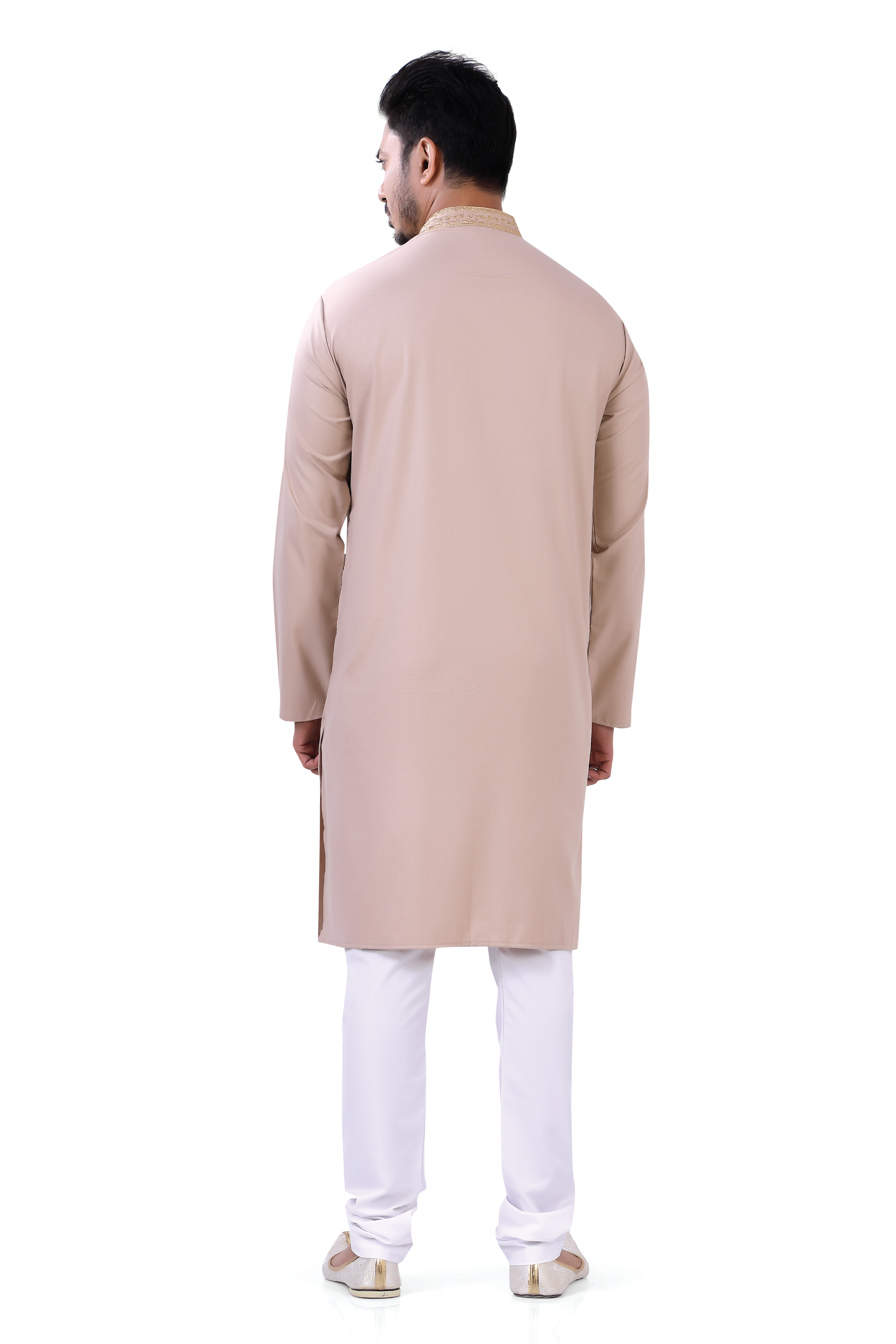 Cotton Anchor embroidery Kurta Pajama in walnut color - Premium kurta pajama from Dapper Ethnic - Just $79! Shop now at Dulhan Exclusives