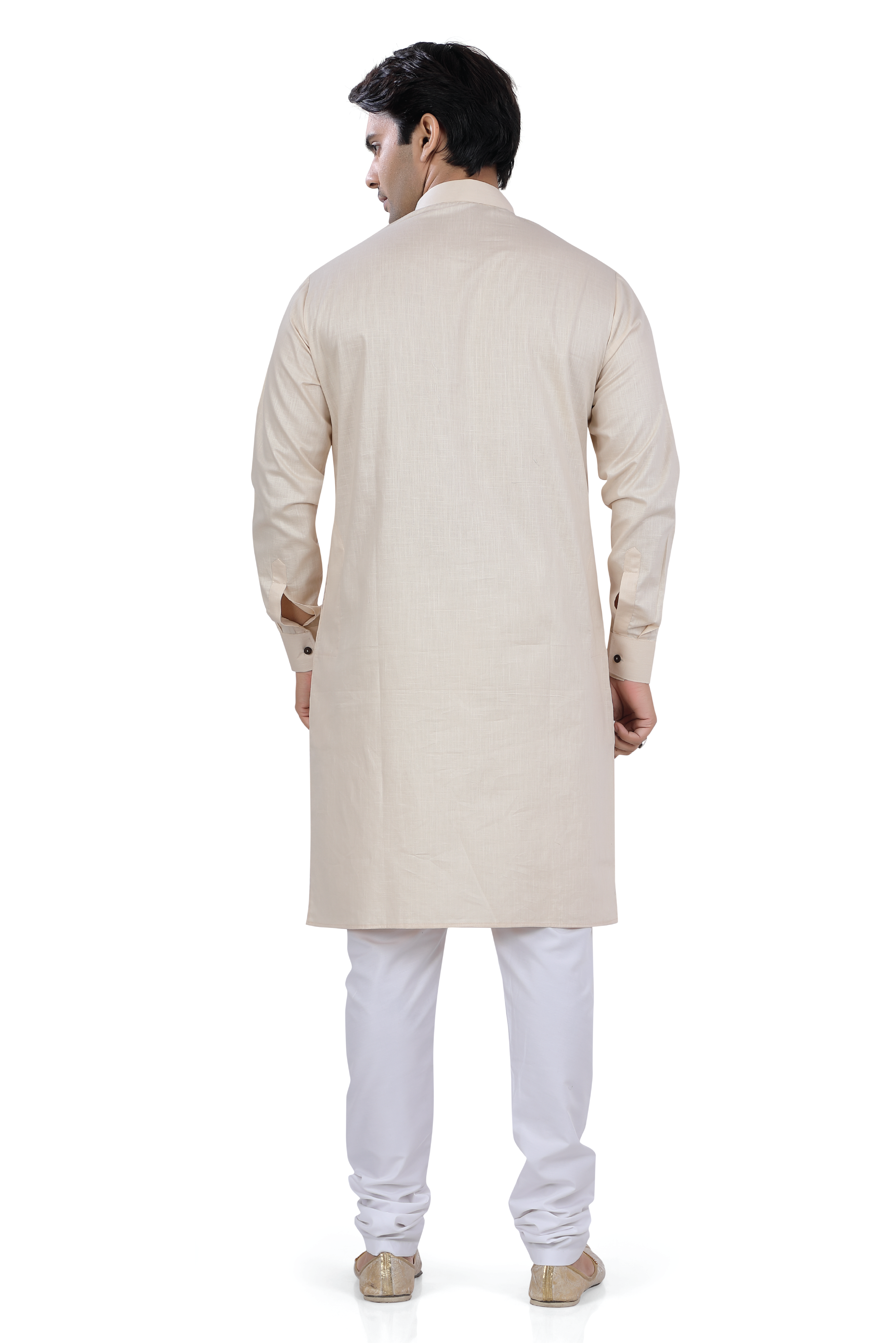Men's Soft Cotton Kurta in Cream Color - Premium kurta pajama from Dapper Ethnic - Just $49! Shop now at Dulhan Exclusives