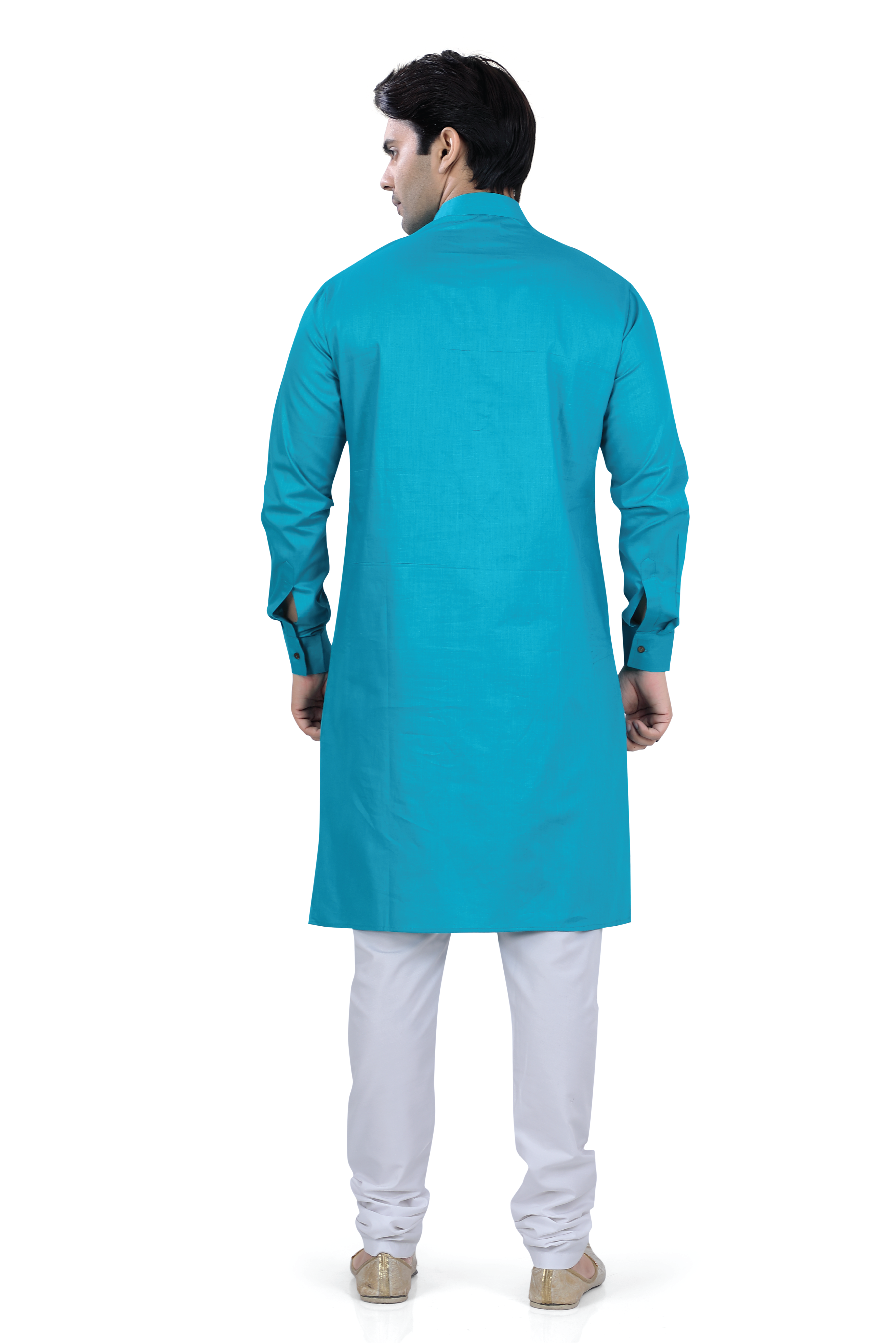 Men's Soft Cotton Kurta in Blue Color - Premium kurta pajama from Dapper Ethnic - Just $49! Shop now at Dulhan Exclusives
